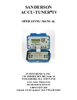 Inventronics Accu-Tuner 4 Operating Manual preview