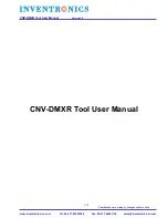 Inventronics CNV-DMXR User Manual предпросмотр