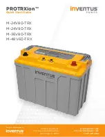 Preview for 1 page of Inventus Power PROTRXion M-24V80-TRX Quick Start Manual