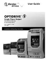 Предварительный просмотр 1 страницы INVERTEC optidrive E IP20 User Manual