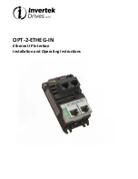 Предварительный просмотр 1 страницы Invertek Drives OPT-2-ETHEG-IN Installation And Operating Instructions Manual