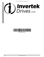 Предварительный просмотр 20 страницы Invertek Drives OPT-2-ETHEG-IN Installation And Operating Instructions Manual