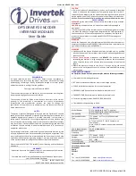 Предварительный просмотр 1 страницы Invertek Optidrive P2 series User Manual