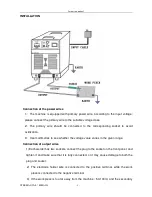 Предварительный просмотр 6 страницы Inverter Fusion MMA 250 Instruction Manual