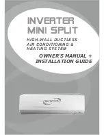 Предварительный просмотр 1 страницы Inverter MINI SPLIT Owner'S Manual And Installation Manual