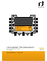 Предварительный просмотр 1 страницы Inverto Unicable IDLU-UST112-CUO1O-8PP Installation Manual