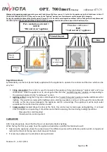 Preview for 18 page of Invicta 6771 75 Specific User And Installation Manual