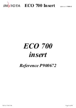 Preview for 9 page of Invicta ECO 700 Manual