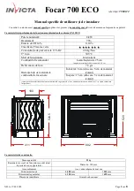 Preview for 18 page of Invicta ECO 700 Manual