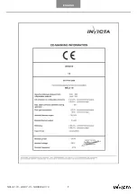 Preview for 9 page of Invicta LODI 10 Directions For Installation, Use And Maintenance