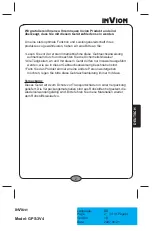 Preview for 41 page of Invion GPS-3V4 Instruction Manual