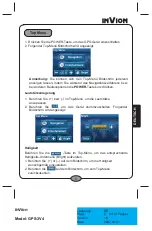 Preview for 45 page of Invion GPS-3V4 Instruction Manual