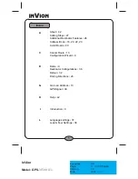 Preview for 5 page of Invion GPS-3V506-IUS Instruction Manual