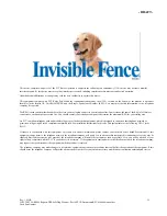 Preview for 15 page of INVISIBLE FENCE Safe Dog Monitor Installation And Training Manual