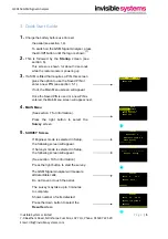 Preview for 5 page of Invisible systems QC0153 Operational Manual