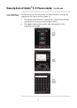 Предварительный просмотр 7 страницы Invitrogen Qubit 2.0 User Manual