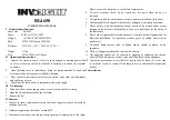 Preview for 1 page of involight BL4650 Instruction Manual