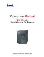 INVT CHV180-004G-4 Operation Manual предпросмотр