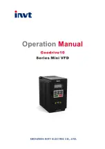 INVT GD10-0R2G-2-B Operation Manual preview