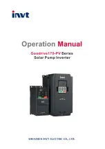 INVT GD170-004-4-PV Operation Manual предпросмотр