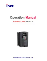 INVT GD200-037G/045P-4 Operation Manual preview