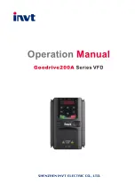 INVT GD200A-004G-4 Operation Manual предпросмотр