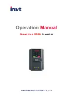 Preview for 1 page of INVT Goodrive 200A Operation Manual