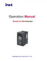 Preview for 1 page of INVT Goodrive 300 Operation Manual