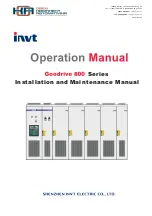 INVT Goodrive 800 Series Operation Manual preview