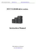 Preview for 1 page of INVT Goodrive100 Series Instruction Manual