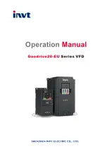 Предварительный просмотр 1 страницы INVT Goodrive20-EU VFD Series Operation Manual