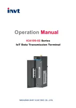 INVT ICA100-02 Series Operation Manual preview
