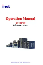 INVT SV-DB100 Series Operation Manual preview