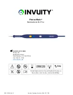 Invuity PhotonBlade Instructions For Use Manual предпросмотр