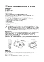 INWILL LIGHT 47099 Manual preview