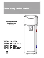 Preview for 1 page of IO-Homecontrol HPWH 200 COIL COZY User'S Installation And Operation Manual