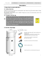 Preview for 5 page of IO-Homecontrol HPWH 200 COIL COZY User'S Installation And Operation Manual