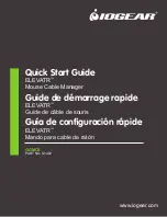 IOGear ELEVATR Quick Start Manual предпросмотр