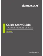 IOGear GHDSW4K4 Q1326 Quick Start Manual preview