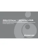 IOGear MiniView GCS52U Installation Manual preview