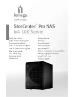 Предварительный просмотр 1 страницы Iomega 34340 - StorCenter Pro ix4-100 NAS Server Quick Start Manual