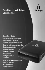 Preview for 1 page of Iomega Desktop Hard Drive USB/FireWire Quick Start Manual