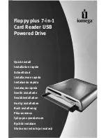 Iomega Floppy plus 7-in-1 Card Reader USB Powered Drive Quick Install Manual preview