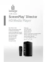 Iomega ScreenPlay Director Quick Start Manual preview