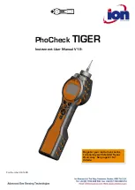 ion science PhoCheck TIGER User Manual preview