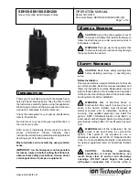 Ion Technologies SEH100M-03 Operation Manual предпросмотр