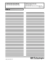 Предварительный просмотр 11 страницы Ion Technologies SEH100M-03 Operation Manual