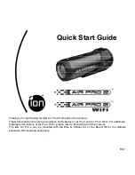 Preview for 2 page of ION Air Pro 2 Quick Start Manual