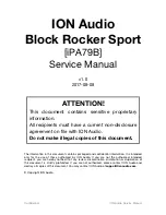 ION Block Rocker Sport Service Manual preview