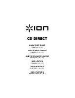 Preview for 1 page of ION CD DIRECT Quick Start Manual